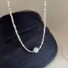 Pulsera de Plata Rota y Perlas Estilo Coreano Gama Alta Lujo Ligero Pulsera Sencilla Regalo para San Valentín Mejor Amiga Niñas