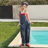 Mono de Mezclilla para Niñas Primavera/Verano 2026 Nuevo Elegante de Moda Mono de Celebridad de Internet Conjunto de Dos Piezas