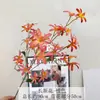 Flor de Estrella Larga Simulada Flor Artificial Falsa Flor Lila Arreglo Floral de Boda de Gama Alta Decoración de Sala de Estar Adornos Arte Floral