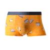 Homens verão divertido estampado cuecas gelo seda leve respirável boxers juventude cintura média interior boxers duplos