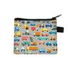 Nova Bolsa de Moedas Escavadeira Mini Desenho Animado Infantil Bolsa de Armazenamento Estudante Grande Capacidade Casual Porta-Chaves Cartão Venda por Atacado