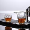 Juego de té japonés de kung fu con taza de vidrio resistente al calor, hecho a mano, con malla de martillo y tocón grande