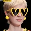 Gafas de sol personalizadas de moda transfronteriza 2023 con diseño de corazón de melocotón, divertidas y antiultravioleta para mujer.