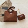 Bolso bandolera de gran capacidad, estilo coreano, estilo occidental, para principios de la primavera de 2024, versátil, informal, tipo sobre, tipo tote.