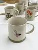 Taza de Cerámica Pintada a Mano Bajo Esmalte Estilo Pastoral Ins Diseño Original Anmu Liangpin