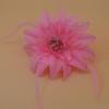 Pena Noiva Grampo de Cabelo Vermelho Enfeite de Cabeça Casamento Dança Performance Acessórios de Cabelo Flor de Cabeça Flor de Pulso Flor de Cabeça Performance Corsage Alfinete