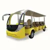 Coche Turístico Panorámico Transfronterizo para Visitas Turísticas, Coche de Recepción de Hotel, Estacionamiento, Parque de Atracciones, Coche Turístico Eléctrico de Cuatro Filas y 14 Asientos