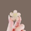 Pinza elegante para el cabello con forma de flor, tamaño pequeño, para mujer, con clip lateral, para cabeza, cabello roto, medio cabello, con clip de tiburón, para sombreros