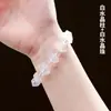 Pulsera de Cristal Natural Runya de Doble Punta Cristal Blanco Cristal Rosa Cristal de Fresa Pilar de Doble Punta Venta al por Mayor de Fábrica