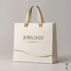 Bolsas tote coloridas, sacolas de presente, atacado, direto do fabricante, impressão de logotipo personalizado, ecológico, reciclável, material espessado, em estoque