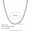 Moda Europea y Americana Simple Acero de Titanio Popular Tobillera Cadena de Cintura Acero Inoxidable Chapado en Oro 18K Cadena de Hoja Ancha Pulsera Collar para Mujeres