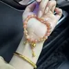Pulsera de Calabaza de la Suerte y Piedra Solar Estilo Nuevo Lujo Ligero Nicho Gama Alta Versátil Pulsera de Buena Suerte Regalo para Mejores Amigos