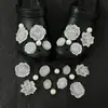 Zuecos Lindos y de Moda Estilo Ins Accesorios DIY Hebillas de Zapato Desmontables Flor de Zapato de Ballet Dibujos Animados 3D Accesorios