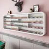 Estante de exhibición para salón de uñas, estante para esmalte de uñas, estante de pared, estante de almacenamiento, popular estante de exhibición para esmalte de uñas y gel, organizador