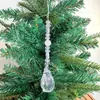 Amazon Picahielo Irregular Árbol de Navidad con Cuentas Colgante Acrílico Decoración de Año Nuevo Navidad Adorno