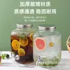 Cubo de Cristal para Coca-Cola Transfronterizo, Jarra Doméstica para Agua Fría, Recipiente de Gran Capacidad para Jugos, Cubo para Bebidas con Grifo, Cubo para Té de Frutas