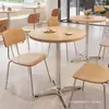 Primer pedido descuento directo estilo chino madera maciza viento océano tablero cafetería tienda de té con leche restaurante occidental mesa y silla especiales combinación