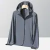 Roupa de proteção solar UPF50+ para mulheres, nova moda verão 2025, roupa de proteção solar profissional anti-UV, jaqueta respirável de seda gelada