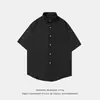 Ropa para Hombre Hanlu Camisa de Manga Corta Suave y con Caída Verano Nuevo Color Sólido Pareja Casual Holgada Camisa Chaqueta Q