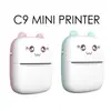 Impresora de Etiquetas Mini C9 Máquina de Impresión Rápida de Etiquetas Autoadhesivas Pequeña Portátil Inalámbrica Impresora Térmica de Fotos
