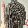 Cristal Natural 3*4mm Obsidiana Cuentas de Disco Facetadas Cuentas Sueltas Obsidiana de Hielo Cuentas Planas Cuentas Semiacabadas