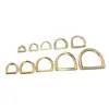 Anillas D Sólidas de Latón Sin Costura al por Mayor, Hebillas D de Latón de Alta Calidad, Accesorios de Ferretería de Latón para Bolsos, Piezas para Manualidades, Artículos en Stock del Fabricante