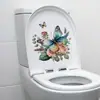 Adesivos de Parede de Flores e Borboletas Atacado Transfronteiriço Decoração de Quarto de Meninas Layout Quarto Infantil Banheiro Adesivos Autoadesivos