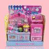 Yiyan Coelho Rosa Casa de Brinquedo Carrinho de Compras Meninas e Crianças Simulação Caixa Registradora Brinquedo Coelho Simulação