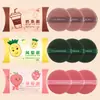 Esponja Redonda de Maquillaje de Doble Uso Seco y Húmedo Sabor Fresa Sin Látex Borla de Polvo Suave Herramienta de Belleza Que No Atrapa el Polvo