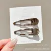 Pinza para el Cabello Exquisita de Gama Alta para Mujer Clip BB Estampado de Leopardo Retro Lindo Clip para Flequillo Lateral Accesorios para el Cabello de Moda con Temperamento