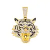 Colección de Colgantes de Aleación con Pedrería de Venta Caliente Transfronteriza Europea y Americana Diseño de Moda de Gama Alta Joyería Hip Hop Colgante para Hombre