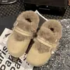 Pantuflas súper elegantes, de suela gruesa, que aumentan la altura y forradas de felpa, estilo Birkenstock, botas de nieve nuevas de invierno 2026 para mujer, mocasines y zapatos de algodón