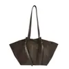 2026 Bolso Tote Nuevo Retro de Terciopelo Escarchado para Mujer, Gran Capacidad, Para Viajar al Trabajo, Bolso de Hombro Único, Estilo Coreano, Simple, Bolso Grande de Mano