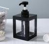 Botella cuadrada de prensa para loción para lavabo de baño, Dispensador para jabón de manos y detergente para ropa, Botella de almacenamiento, Botella de prensa para loción