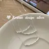 Joyería de Diseño Ins de Nicho Nuevo Coreano Collar de Nudo de Bambú Simple de Plata de Ley S925 con un Estilo Minimalista Único Que Es Versátil