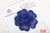 Parche Decorativo de Tela con Flor de Diamante y Pedrería, Flor Grande Hueca para Diadema DIY, Broche para Bolso, Accesorios para Ropa y Zapatos