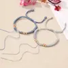 Nudo de Flor de Durazno Estilo Antiguo Pulsera Semi-Terminada Tejida a Mano con Hilo de Cinco Colores para el Año de Nacimiento DIY Joyería de Mano Accesorios para Pulseras Venta al Por Mayor