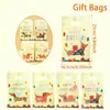 Bolsa de Regalo Portátil Transfronteriza Animales de la Selva Mariposa Sirena Bolsa de Regalo Bolsa de Empaque de Regalo para Fiesta de Cumpleaños Infantil