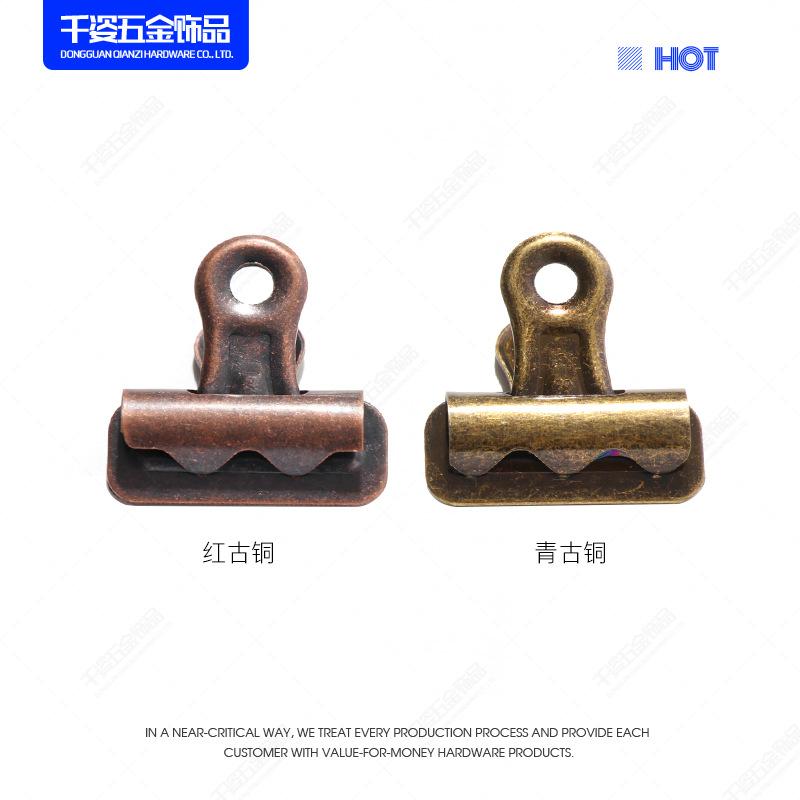 青古铜牛头夹主图05