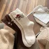 Calcetines de rayas para otoño e invierno, calcetines de estilo coreano hasta la pantorrilla, calcetines de rayas versátiles y adelgazantes, calcetines de color block de moda combinados con zapatos Birkenstock