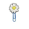 [Serie de flores] linda flor pegamento flexible de PVC accesorio estudiantil decoración para paper clip marcapáginas venta al por mayor