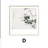 Novo estilo chinês peônia flor combinação quarto cabeceira pendurado pintura estilo japonês flor pássaro Zen sala de estar sofá fundo pintura decorativa da parede