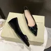 Elegantes Zapatos de Salón de Charol Color Nude de Boca Baja para Mujer, Nuevo Estilo Primavera y Otoño 2025, Tacón Grueso, Punta Fina Plana, Zapatos de Salón Modernos y con Estilo