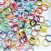8751 Pintura en Aerosol Círculo Doble Anillo de Conexión Colorido Accesorios para Joyería Hechos a Mano DIY Anillo Cerrado Círculo Colorido