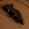 Zapatos Mary Jane para mujer con tacones gruesos y medianos, nuevo modelo de otoño e invierno, piel genuina por dentro y por fuera, punta cuadrada, zapatos de un solo color bajos y poco profundos para mujer