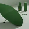Mini paraguas de cápsula portátil, sombrilla de alta gama para mujer con protección solar y UV, paraguas publicitario impreso para días soleados y lluviosos