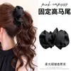 Presilha de cabelo requintada estilo coreano presilha banana de alta qualidade presilha tubarão de dente denso de tecido tamanho grande para cabelo grosso presilha de cabelo para mulheres