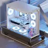 Suporte de Computador para Uso Doméstico e no Escritório, Prateleira de Armazenamento com Altura Ajustável, Base de Suporte Móvel para Gabinete de Mesa