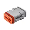 Conector automotivo DT06-2S-E008 conector à prova d'água DT04-12PA-E008 macho e fêmea plug de alta cobertura