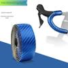 Alça curva para carro de estrada com padrão 3D de carbono PU respirável EVA antiderrapante resistente ao desgaste absorvente de choque cinta de bicicleta